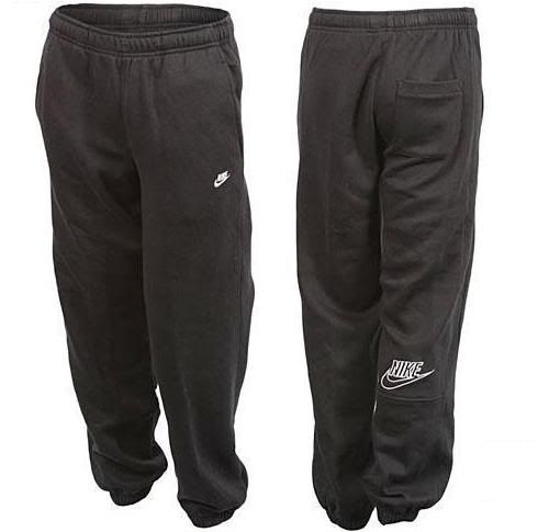 nike air fleece jog pant black