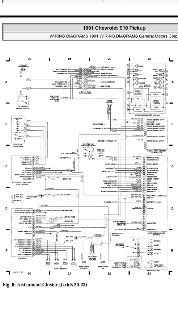 92 S10 Wiring Gauges - Hot Rod Forum : Hotrodders Bulletin Board