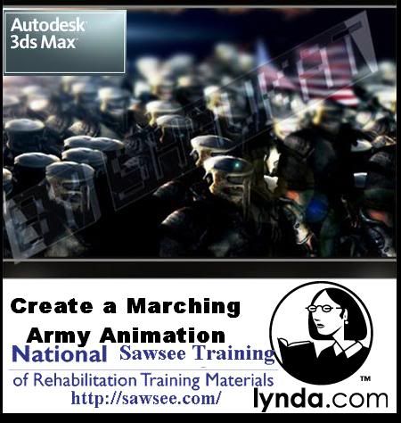 Lynda.com- Create a Marching Army Animation using 3D max