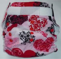 One-sized PUL diaper cover with hook and loop (2 fabric options)