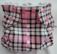 One-sized PUL diaper cover with snaps (2 fabric options)