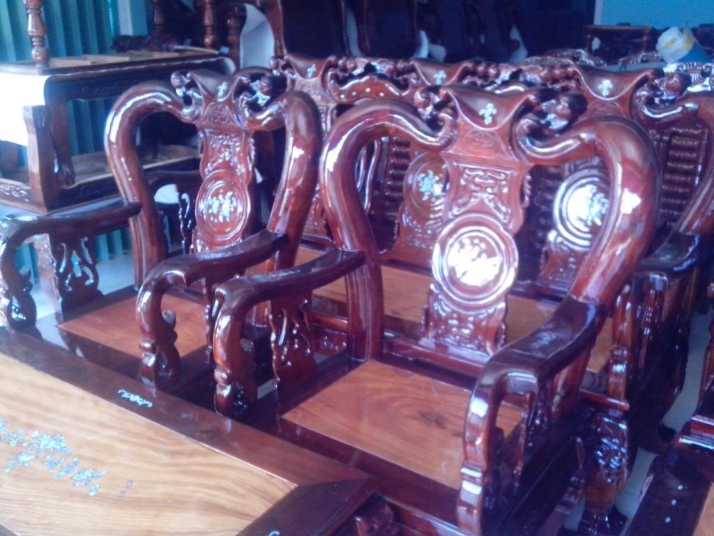 Đồ gỗ Lý sâm-Ghế Tràm hàng mới về: Triện cột 10,Nho nan vẽ tuyệt đẹp _update 9/8/2013 - 3