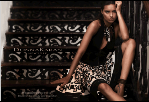Adriana Lima in Donna Karans Spring Campaign