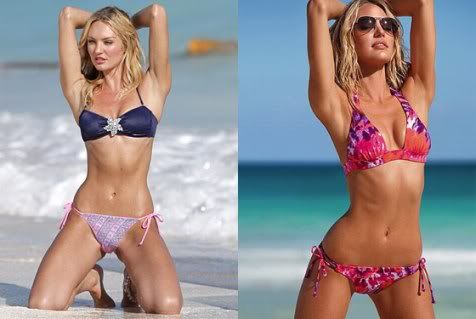 Candice Swanepoel Before and After Photoshop