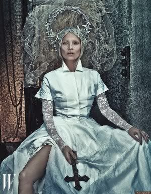 Kate Moss W Magazine Good/Evil Covers