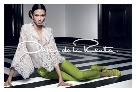 Karlie Kloss Oscar de la Renta Spring 2012 Ad Campaign