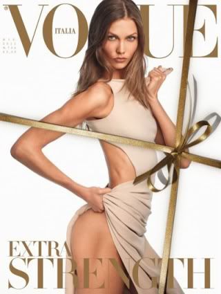 Karlie Kloss Posed Nude in Vogue Italia December 2011