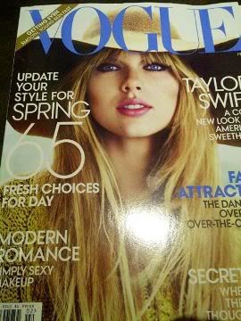 Taylor Swift First Vogue Cover