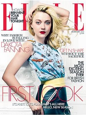 Dakota Fanning Elle February Cover Fashion Style