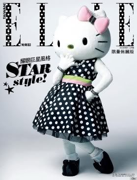 Hello Kitty on Elle Taiwan Cover