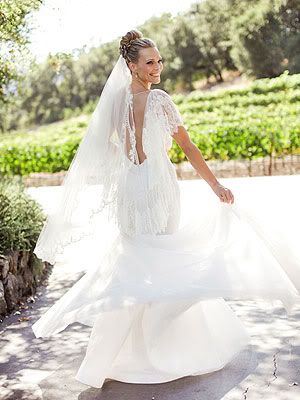 Molly Sims Marchesa Wedding Gown