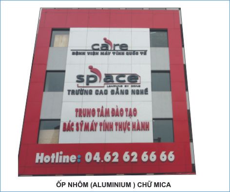 Cong ty quang cao,bien quang cao,lam bien quang cao chat lieu alumi
