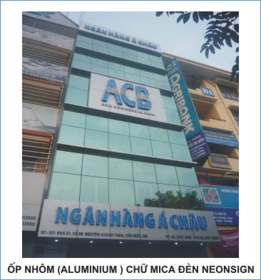 Cong ty quang cao,bien quang cao,lam bien quang cao chat lieu alumi
