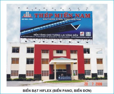 Cong ty quang cao,bien quang cao,lam bien quang cao chat lieu bat hiflex