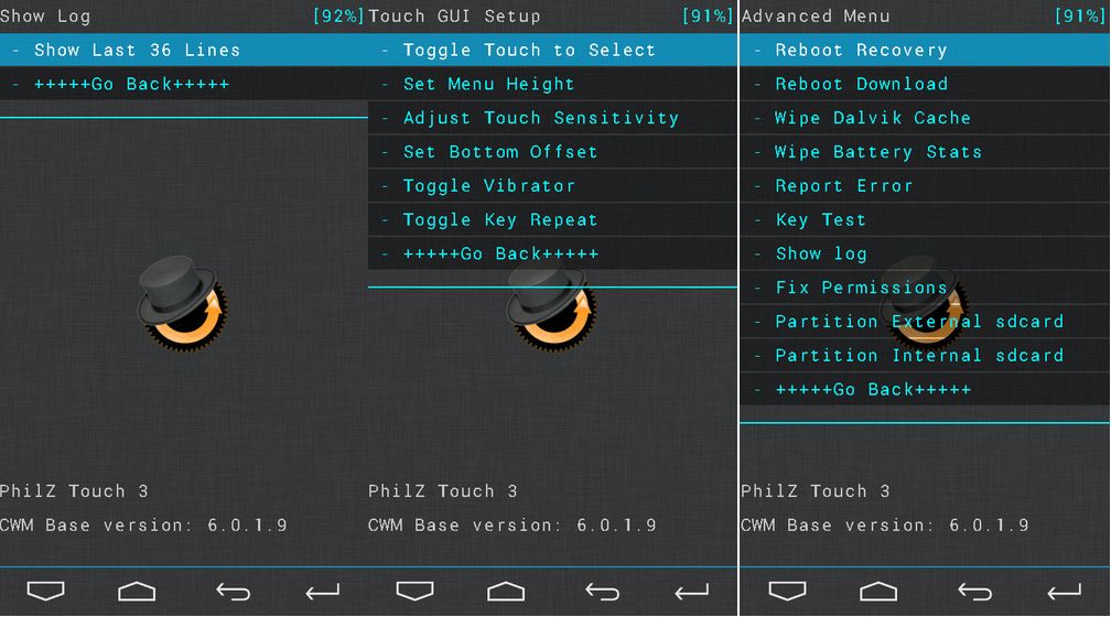 (Aporte) PhilZ touch recovery - clockworkmod 6.0.2.8