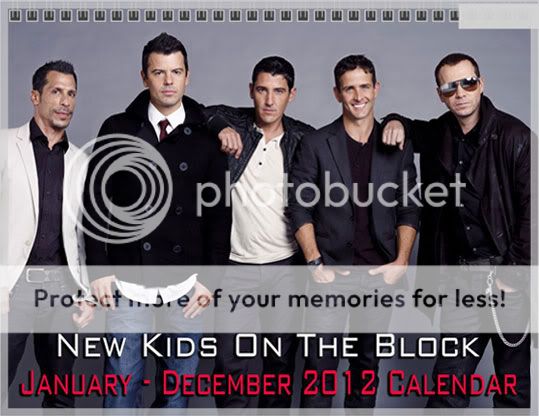 New Kids On The Block NKOTB Band 2012 Photo Calendar  