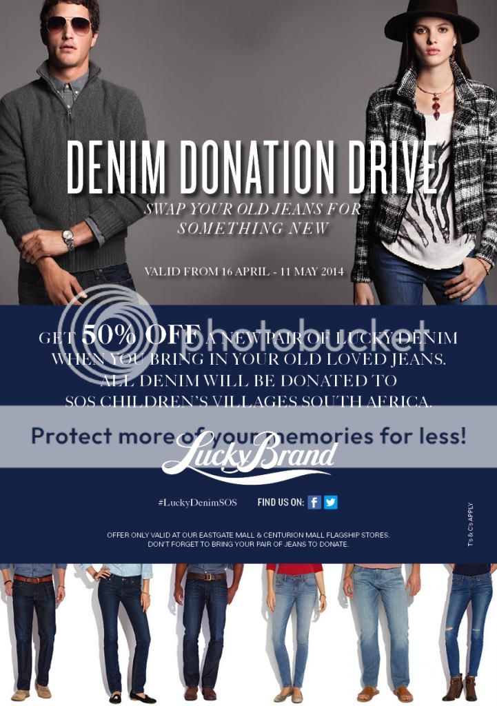 Lucky Brand Denim Donation Drive: Get 50% Off