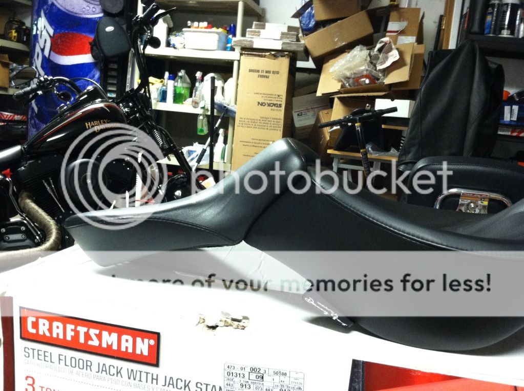 2 leather softail seats for sale!! BRAWLER,, DANNY GRAY Harley